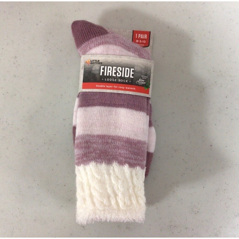 Fireside Little Hotties Cozy Lodge Socks Fleece Lined Womens 5-10 New